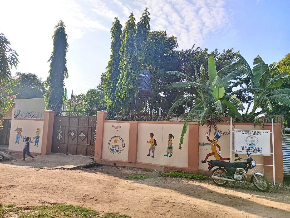 The entrance of Star of Hope Nursery and Primary School